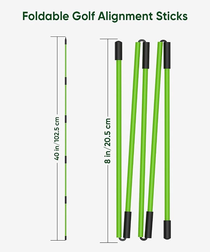BKF Golf Alignment Sticks and Angle Holder Set - Image 4