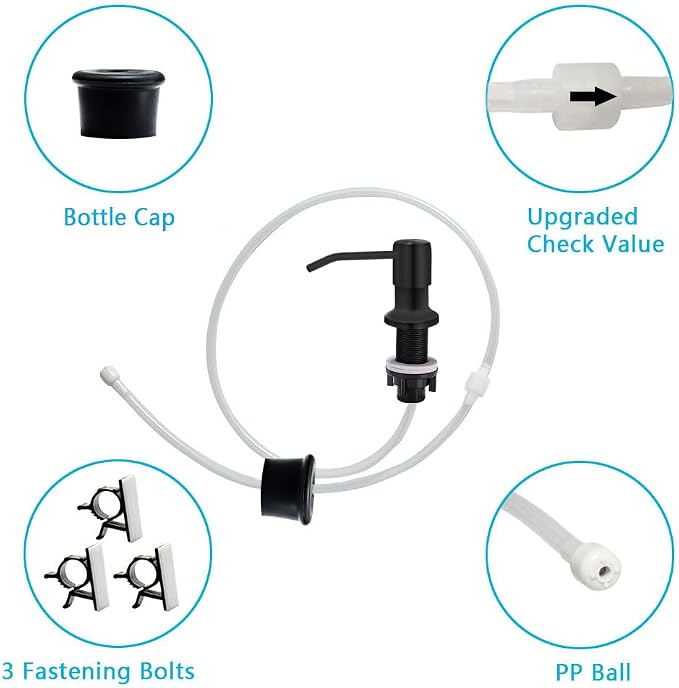 Soap Dispenser for Kitchen Sink, Countertop Soap Dispenser Pump, Say Goodbye to - Image 5