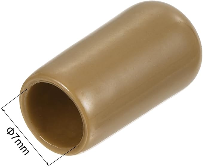 uxcell 20pcs Rubber End Caps 7mm ID Vinyl PVC Round Tube Bolt Cap Cover Screw - Image 3