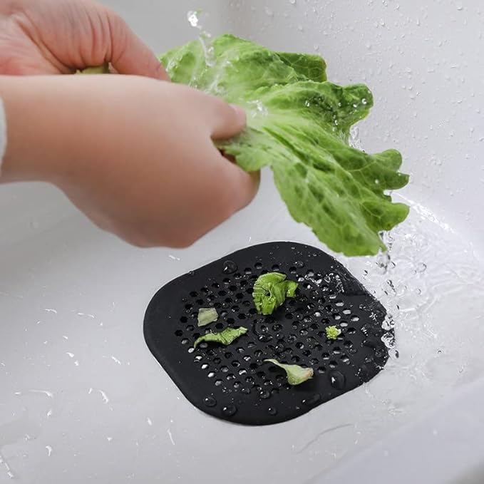 2 Pack Drain Hair Catcher Silicone Drain Protector Bathroom Accessories Hair - Image 5