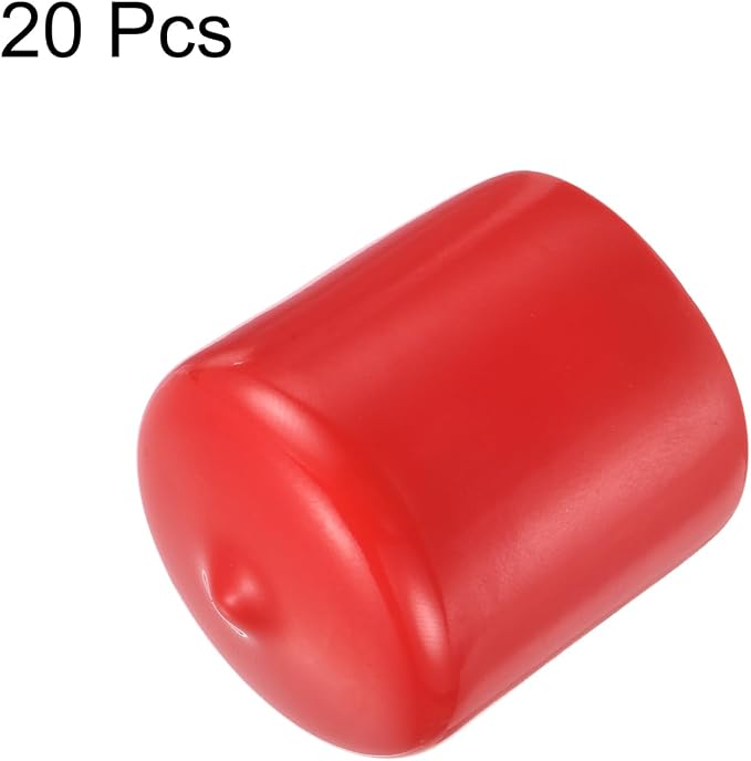 uxcell 20pcs Rubber End Caps 31mm ID Vinyl Round Tube Bolt Cap Cover Thread - Image 2