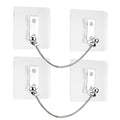 Furniture Anchors 2 Pairs No Drill Heavy Duty Anchors Fridge Lock Adjustable by Unknown