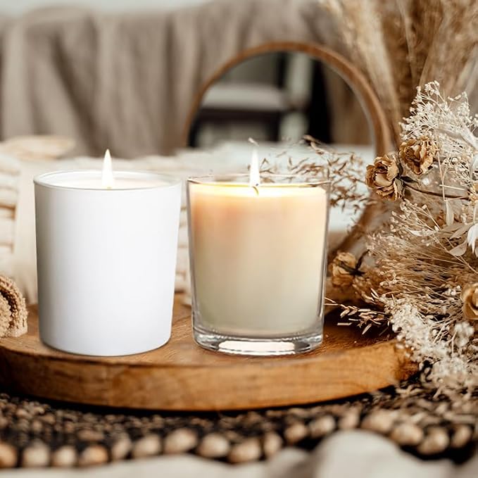 SHOWIN 14 OZ Thick Candle Jars for Making Candles 12 Pcs, 3 Wick Empty Jars - Image 6