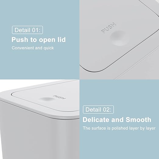 N. NETDOT 3 Pack Small Trash Can - Image 7