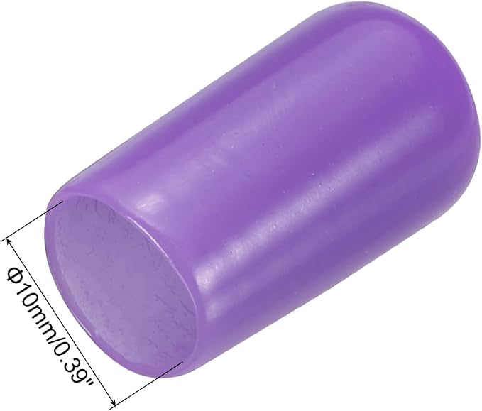 uxcell 20pcs Rubber End Caps 10mm ID Vinyl PVC Round Tube Bolt Cap Cover Screw - Image 3