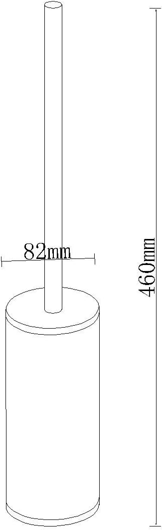 BGL Toilet Brush Holder Brushed Nickel, Stainless Steel 304 Brushed Nickel - Image 7