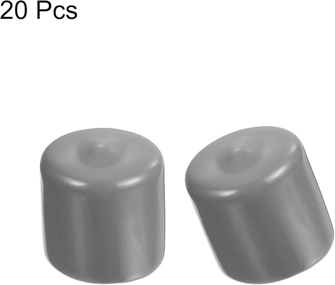 uxcell 20pcs Rubber End Caps Protective Caps 26mm ID Vinyl PVC Round Tube Bolt - Image 2