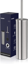 DOWRY Stainless Steel Freestanding Toilet Bowl Brush and Holder by DOWRY