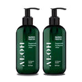 ALŌH Sanitizing Hand Gel 2-pack | Peppermint Eucalyptus + Aloe | 70% Alcohol by AL%C5%8CH