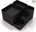 11-Piece Stackable Drawer Organizer Set, Stationery, Utensils in Bathroom by CHANCETSUI