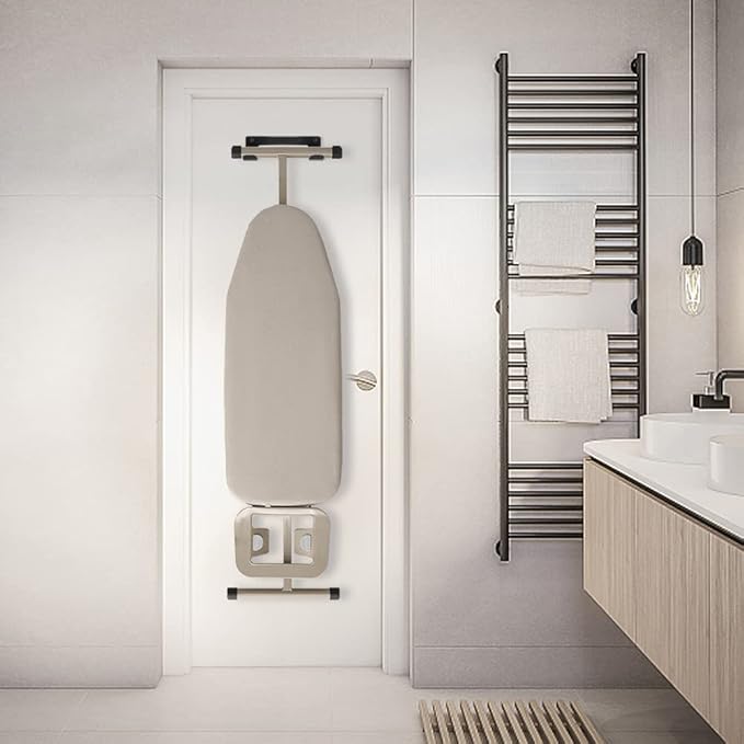 Ironing Board Hanger Wall Mount Ironing Board Holder Organizer Wall Rack - Image 6