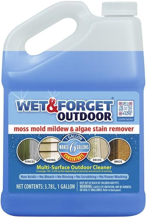 Wet & Forget Moss, & Algae Stain Remover Multi-Surface Outdoor Cleaner by WetForget