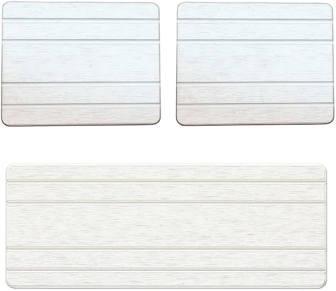 3 Pack Diatomite Stone Sink Tray, Water Absorbing Mat by Homdiva