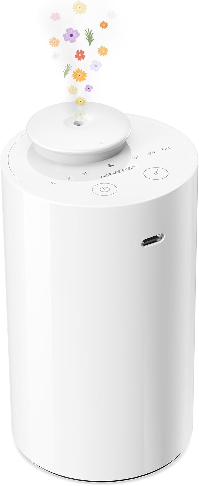 Airversa Waterless Diffuser for Essential Oil, Battery Operated Nebulizer by Airversa
