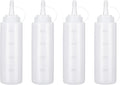 Condiment Squeeze Bottles Ketchup Dispenser, 4 Pack 8oz Squeeze Bottles by Katfort