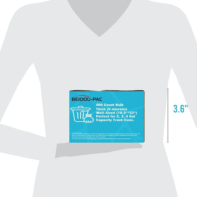 2-4 Gallon Trash Bags, Small Multi-purpose Garbage Bags - Image 6