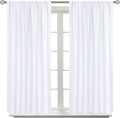 BGment White Curtains 45 Inches Length by BGment
