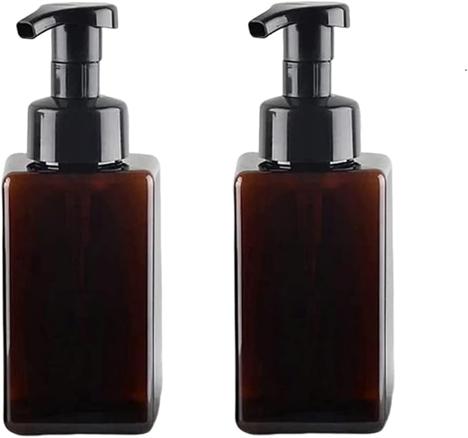 Foaming Soap Dispenser, 450ml Refillable Modern Square Pump Bottle by coldchill