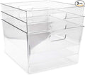 Isaac Jacobs 3-Pack XL Clear Storage Bins by IsaacJacobs