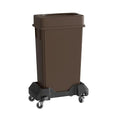 23 Gallon Brown Slim Jim Trash Can by Krollen+Industrial