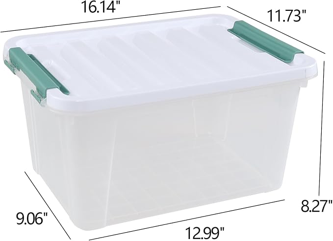 6-Pack 20 L Plastic Storage Box - Image 2