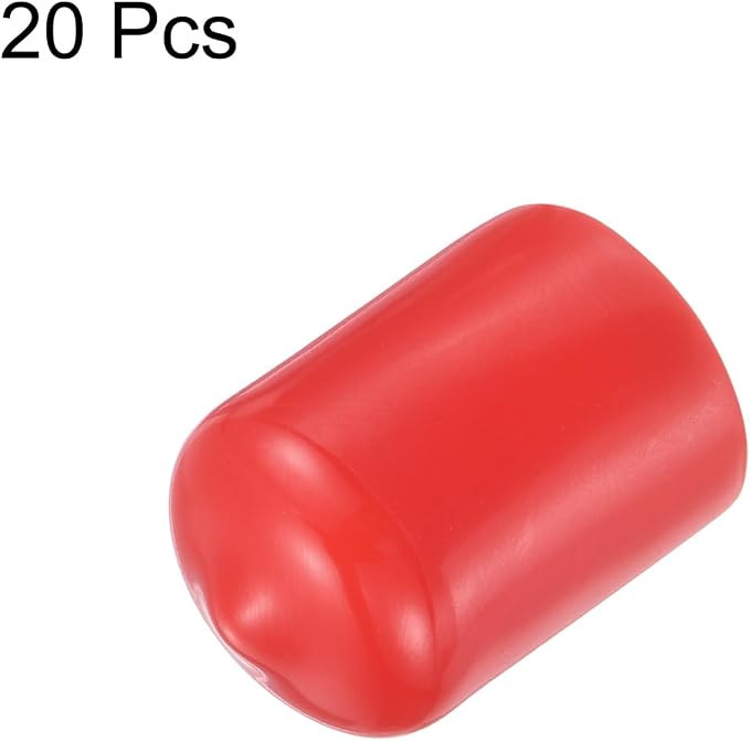uxcell 20pcs Rubber End Caps 15.5mm ID Vinyl Round Tube Bolt Cap Cover Thread - Image 2