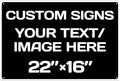 custom signs, Aluminum Weatherproof Metal Sign, Custom Personalized Text And by Repaly