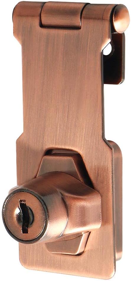 Alise Keyed Hasp Lock, 3 Inch Safety Packlock Clasp Hasp Lock Latch by Alise