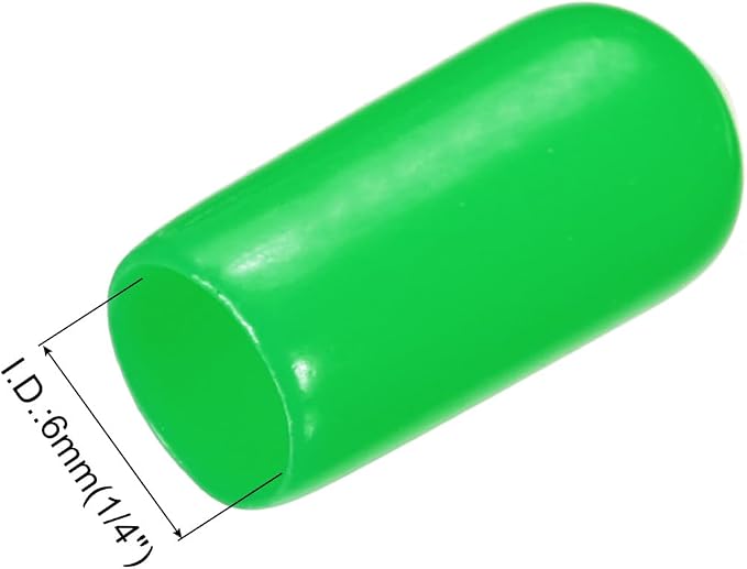 uxcell 20pcs Rubber End Caps 6mm ID Vinyl PVC Round Tube Bolt Cap Cover Screw - Image 3