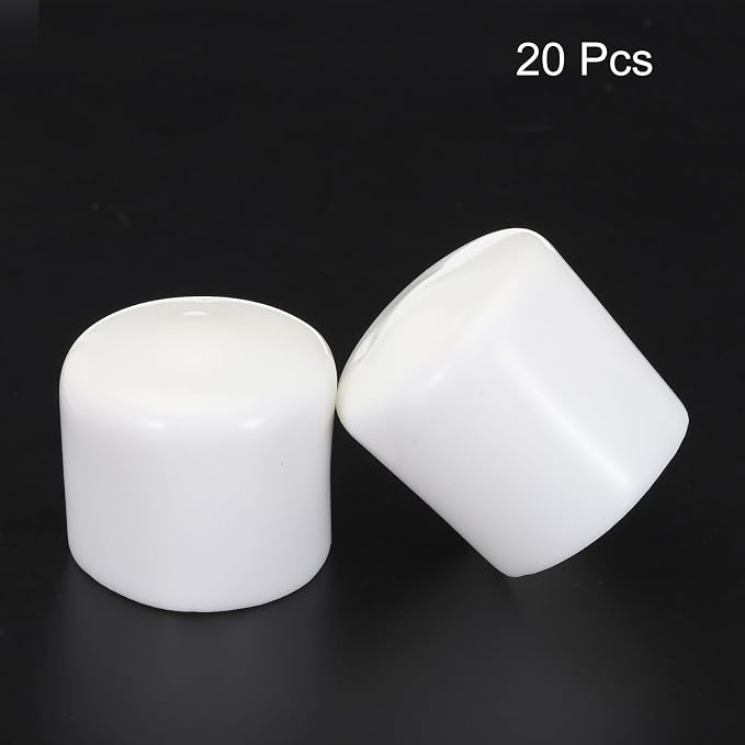 uxcell 20pcs Rubber End Caps 32mm ID Vinyl Round Tube Bolt Cap Cover Screw - Image 2