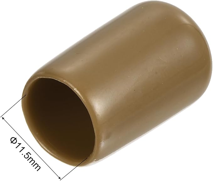 uxcell 20pcs Rubber End Caps 11.5mm ID Vinyl PVC Round Tube Bolt Cap Cover - Image 3