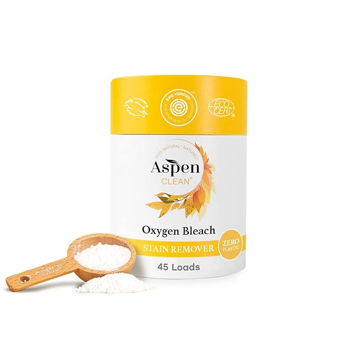 Unscented Oxygen Bleach Powder and Color Safe Stain Remover by AspenClean by AspenClean