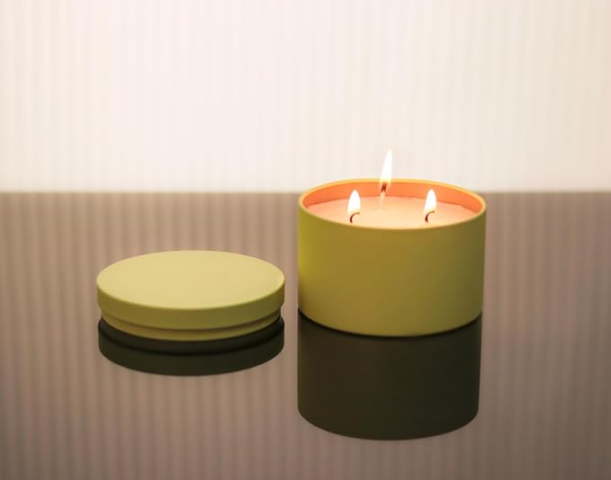 Aroparc Candle Tins with Lids, 3 Wicks Candle Containers 12 Pack 14oz/420ml - Image 3