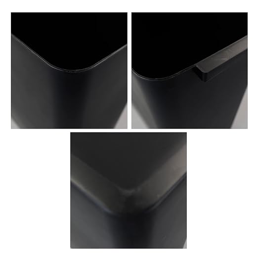 3-Pack Black 4.5 Gallon Trash Can Wastebasket, Garbage Container Bin - Image 3