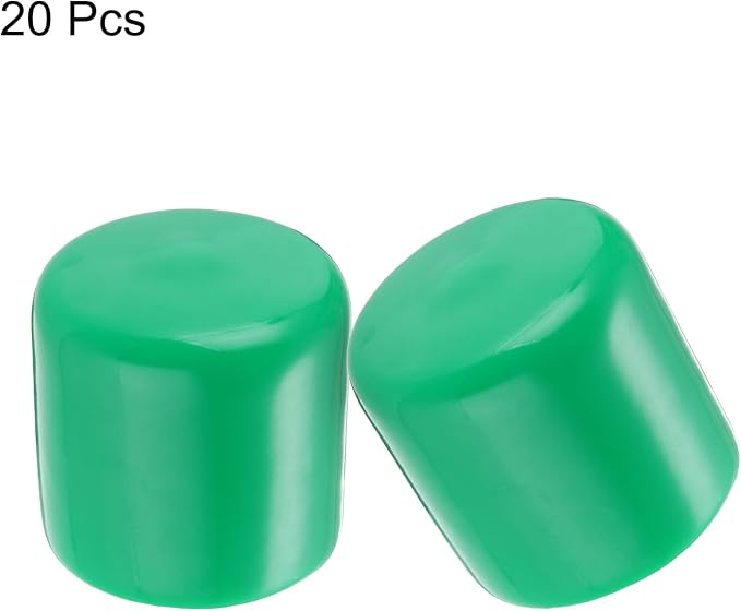 uxcell 20pcs Rubber End Caps 33mm ID Vinyl PVC Round Tube Bolt Cap Cover Screw - Image 2