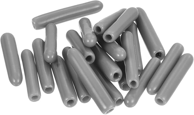 uxcell 20pcs Rubber End Caps Protective Caps 1.5mm ID Vinyl PVC Round Tube Bolt - Image 4