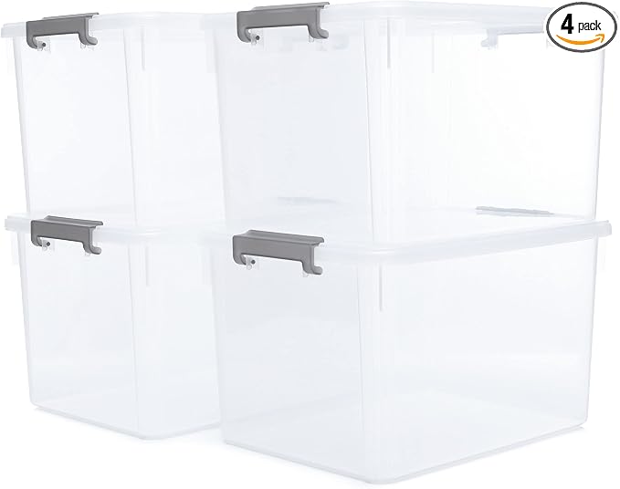 Citylife 32 QT Plastic Storage Bins by CitylifeHomeOrganization
