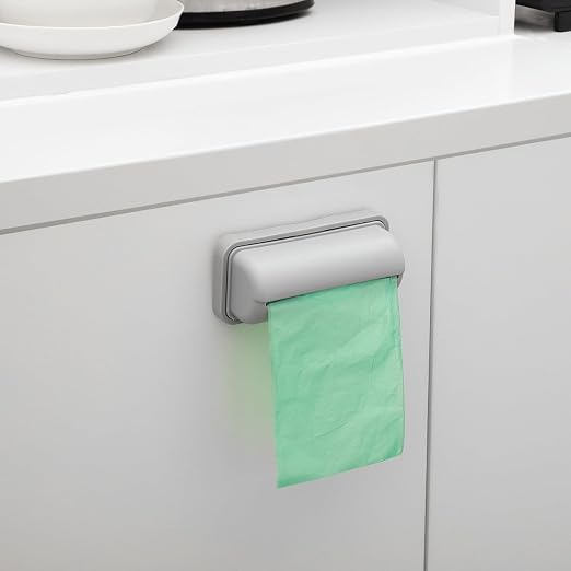 Cabilock 3Pcs Wall-Mounted Trash Bag Storage Box Adhesive Garbage Bag Containers - Image 9