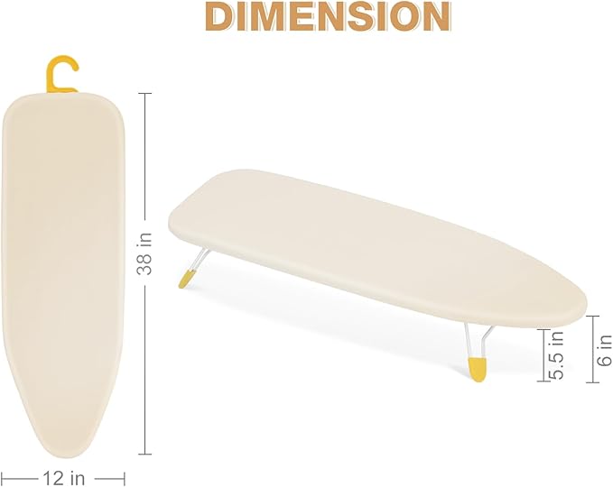 APEXCHASER Tabletop Ironing Board, Folding Legs Iron Board - Image 2