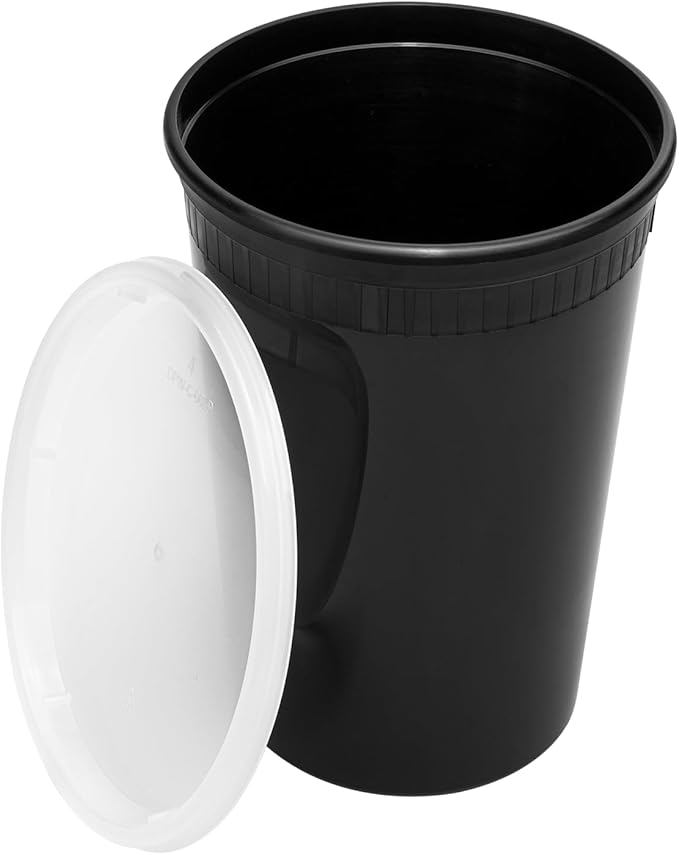 Karat [32oz - 240 ct Black PP Injection Molded Round Deli Containers - Image 7
