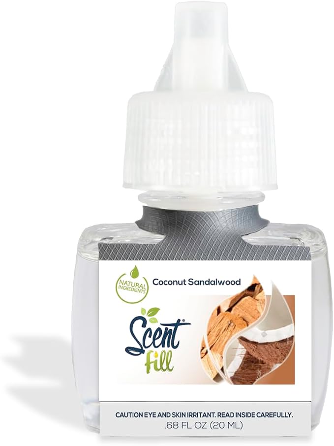 Scent Fill Coconut Sandalwood Plug in Air Freshener, Scented Oil Refills - Image 3