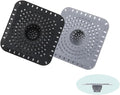 Drain Hair Catcher, Silicone Bathtub Drain Protector 2 PCS by YAKRIOES