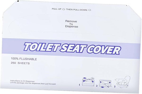1 Pack Disposable Toilet Seat Covers Flushable Paper Toilet Seat Cover by KISEER