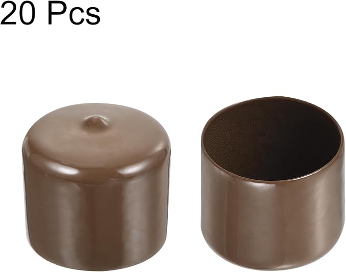 uxcell 20pcs Rubber End Caps 37mm ID Vinyl PVC Round Tube Bolt Cap Cover Screw - Image 2