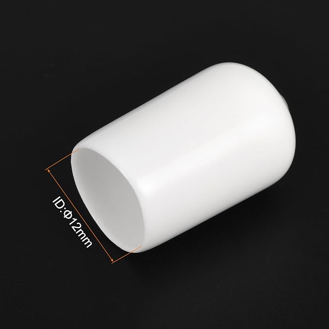 uxcell 20pcs Rubber End Caps 12mm ID Vinyl Round End Cap Cover Screw Thread - Image 3
