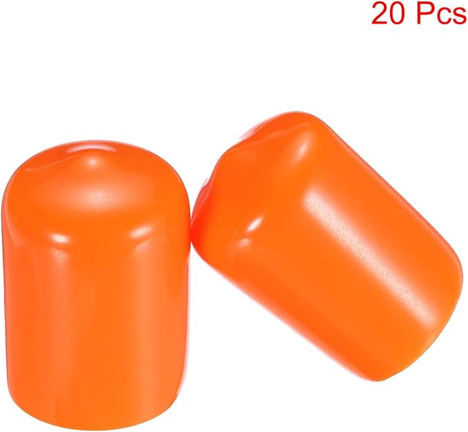 uxcell 20pcs Rubber End Caps 15mm ID Vinyl PVC Round Tube Bolt Cap Cover Screw - Image 2