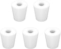 Labasics 5-Pack 4# Single-Hole Silicone Stoppers, Durable and Reusable Silicone by Labasics