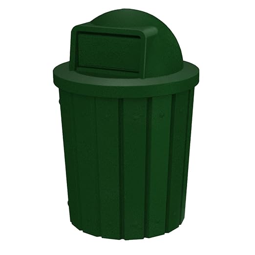 42 Gallon Slatted Circle 100% Recycled Plastic Commercial Outdoor and Indoor by SturdyEssentials