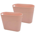 Small Trash Can Plastic Bathroom Wastebasket 3.2 Gallon Slim Garbage Container by ROYFACC