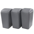 3 Pack 4.5 Gallon Plastic Garbage Can by Sosody